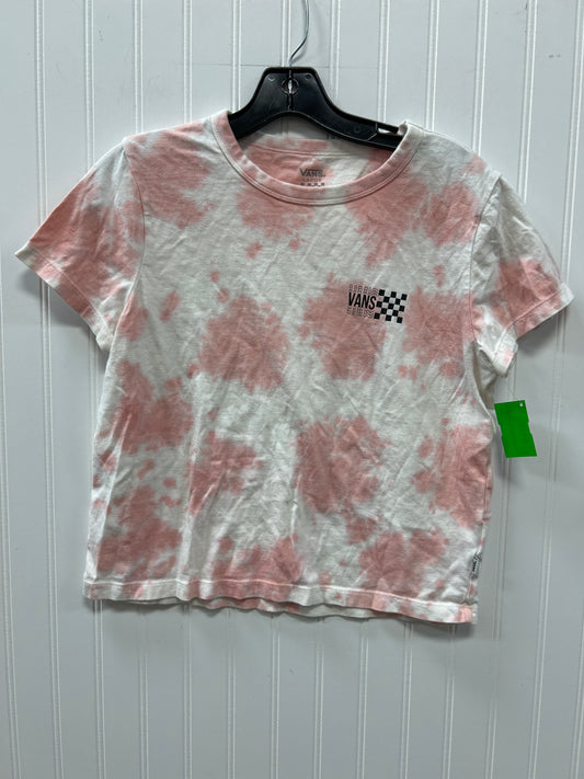 Top Ss By Vans In Pink & White, Size:L