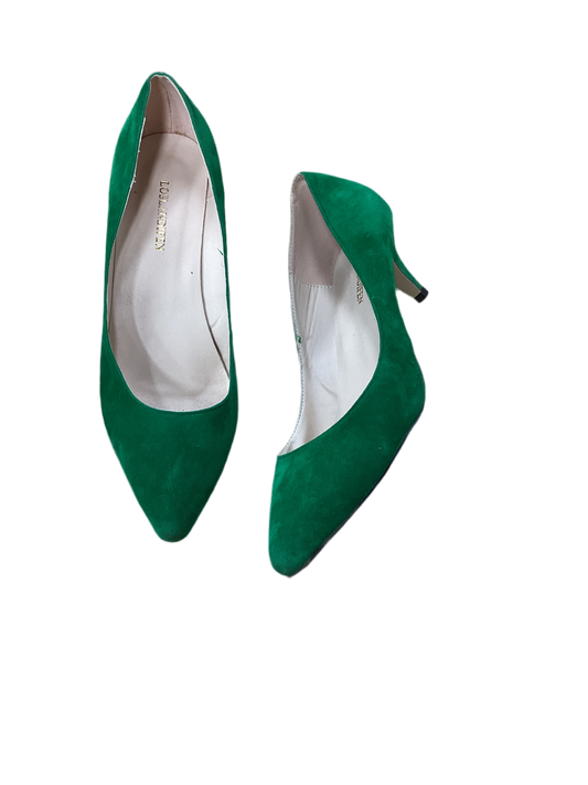 Shoes Heels Kitten By  Cmc In Green, Size:11