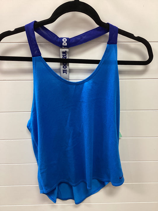 Athletic Tank Top By Nike Apparel In Blue, Size:S