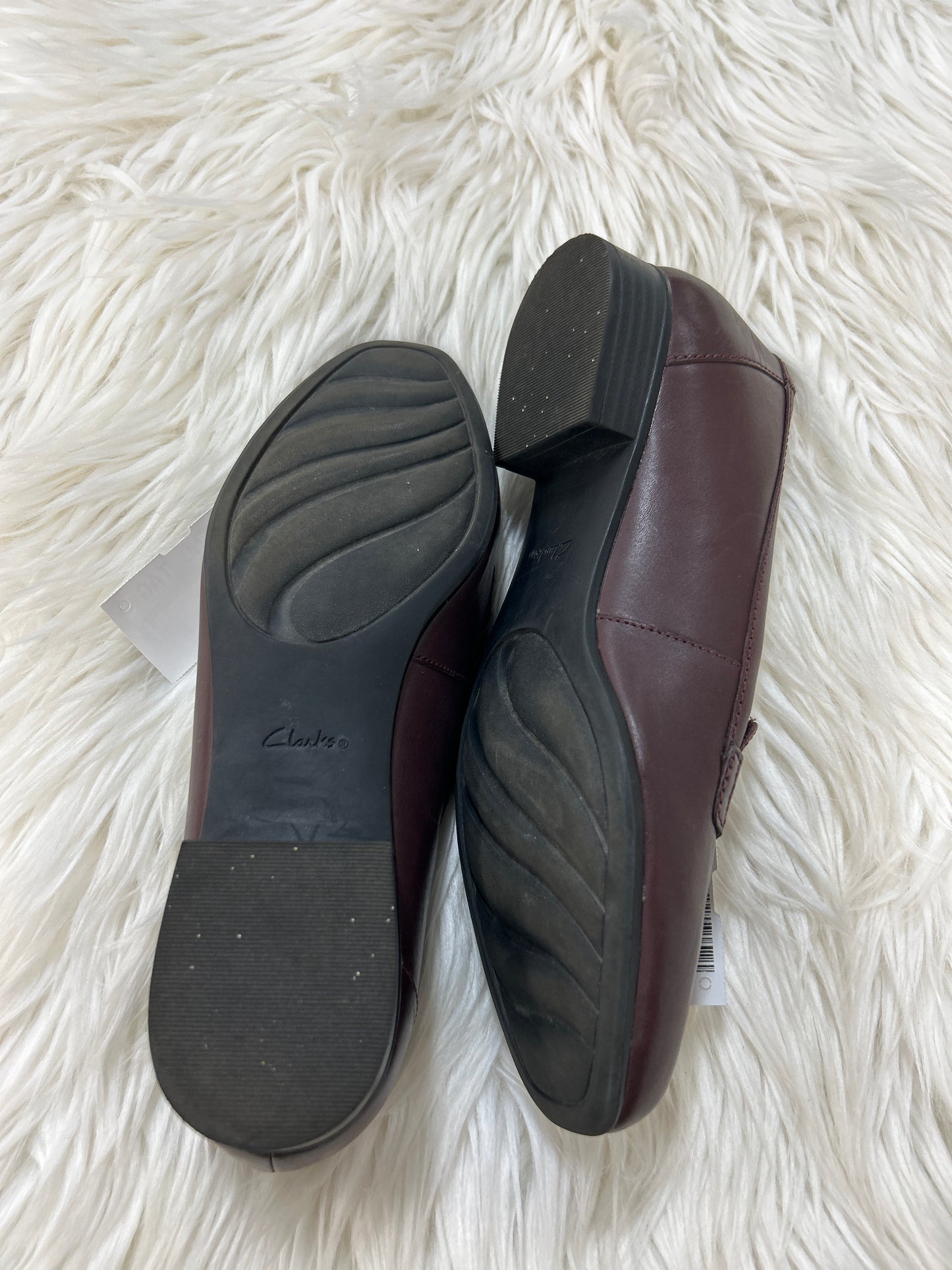 Shoes Flats By Clarks In Purple, Size:8.5