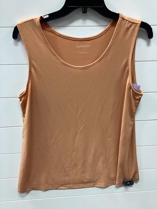 Top Sleeveless By Northstyle In Orange, Size:L