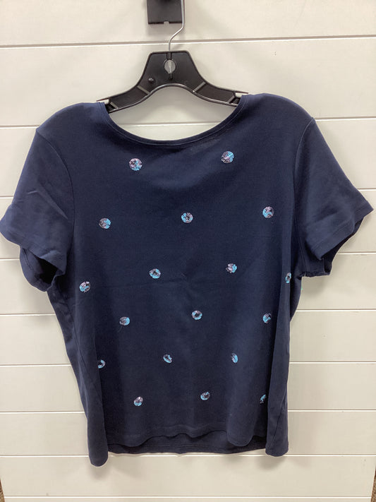 Top Ss By Talbots In Navy, Size:Xl