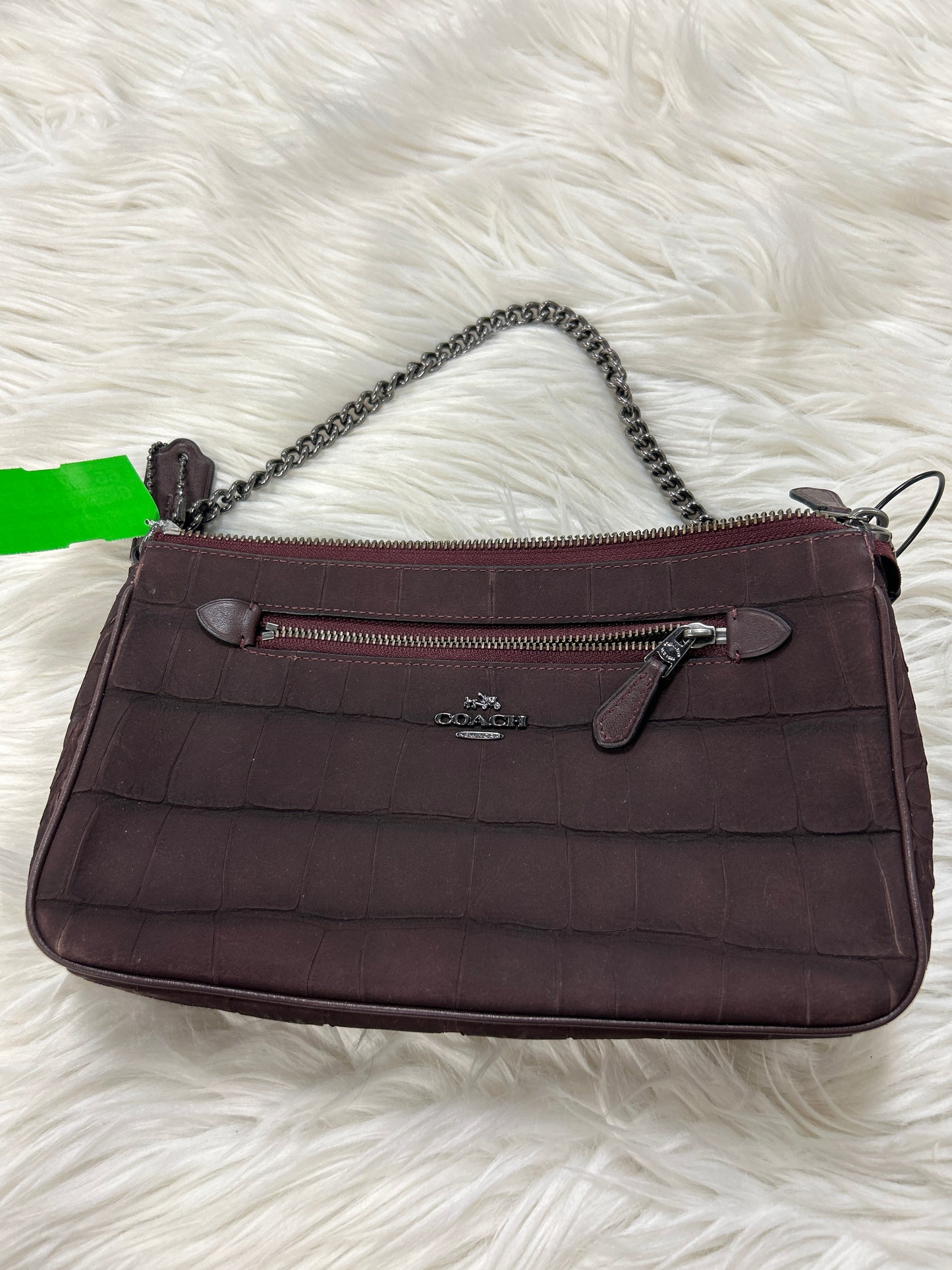 Handbag Designer By Coach In Purple, Size:Small