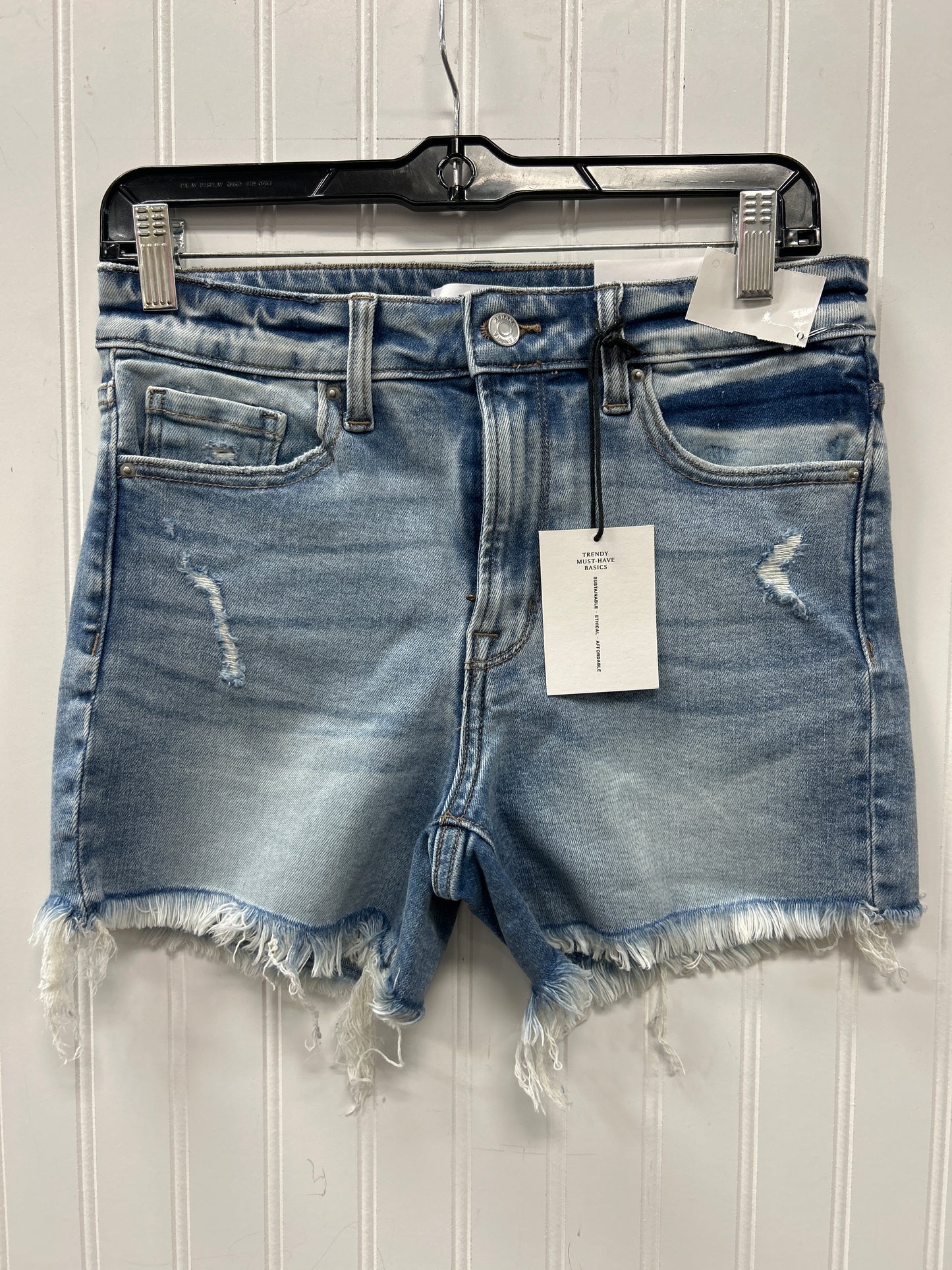 Shorts By Zenana In Blue Denim, Size:M