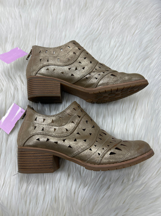 Boots Ankle Heels By Sonoma In Gold, Size:7.5