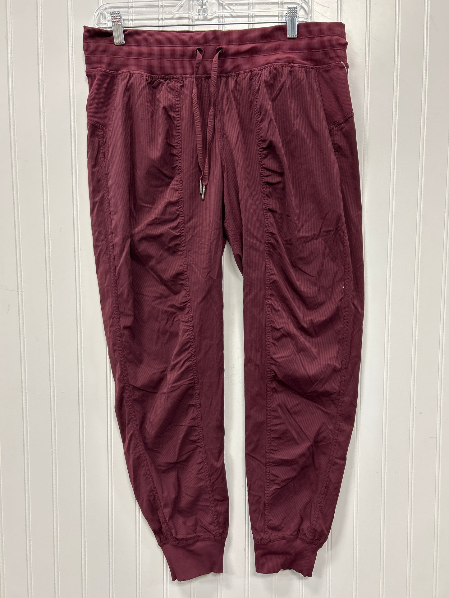 Athletic Pants By Lululemon In Red, Size:12