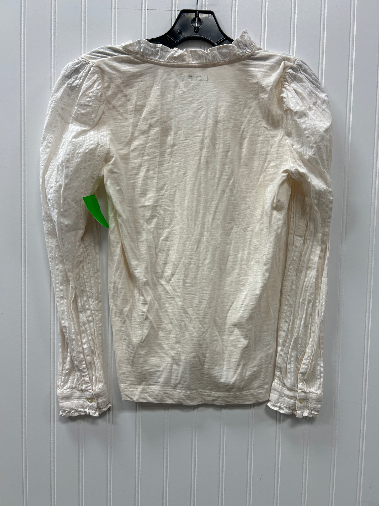 Top Ls By Loft In Cream, Size:Xs
