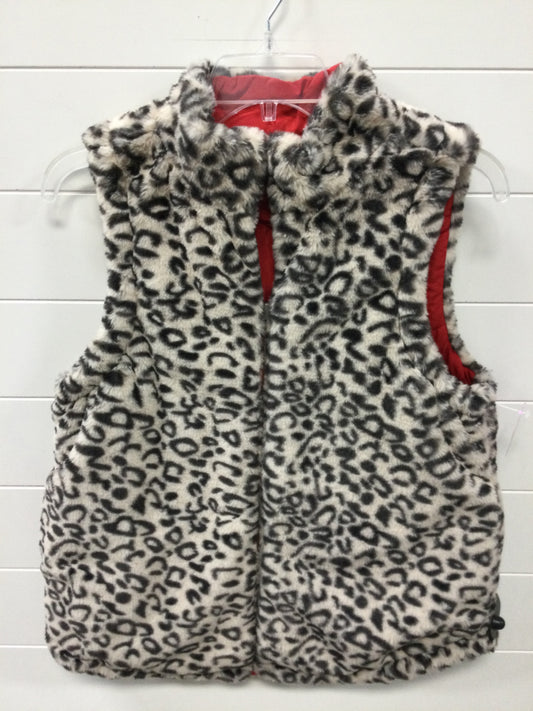 Vest Faux Fur & Sherpa By Clothes Mentor In Animal Print, Size:M