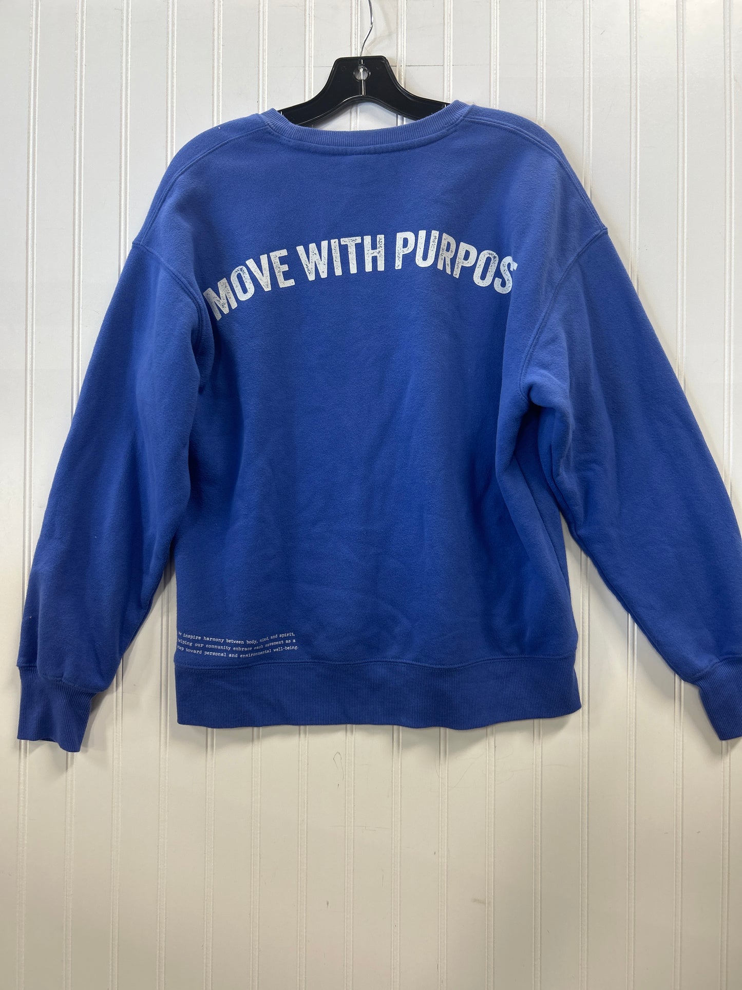 Athletic Top Ls Collar By Cmc In Blue, Size:M