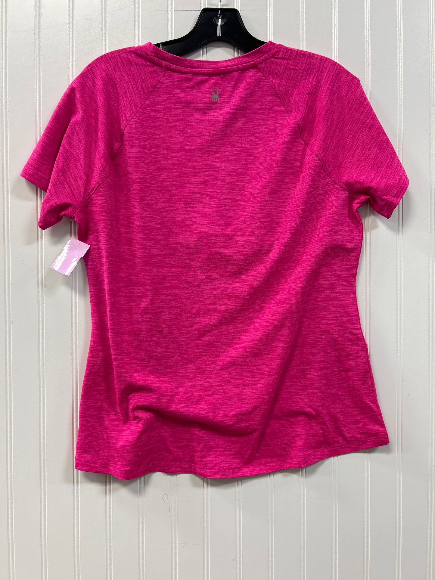 Athletic Top Ss By Spyder In Pink, Size:L