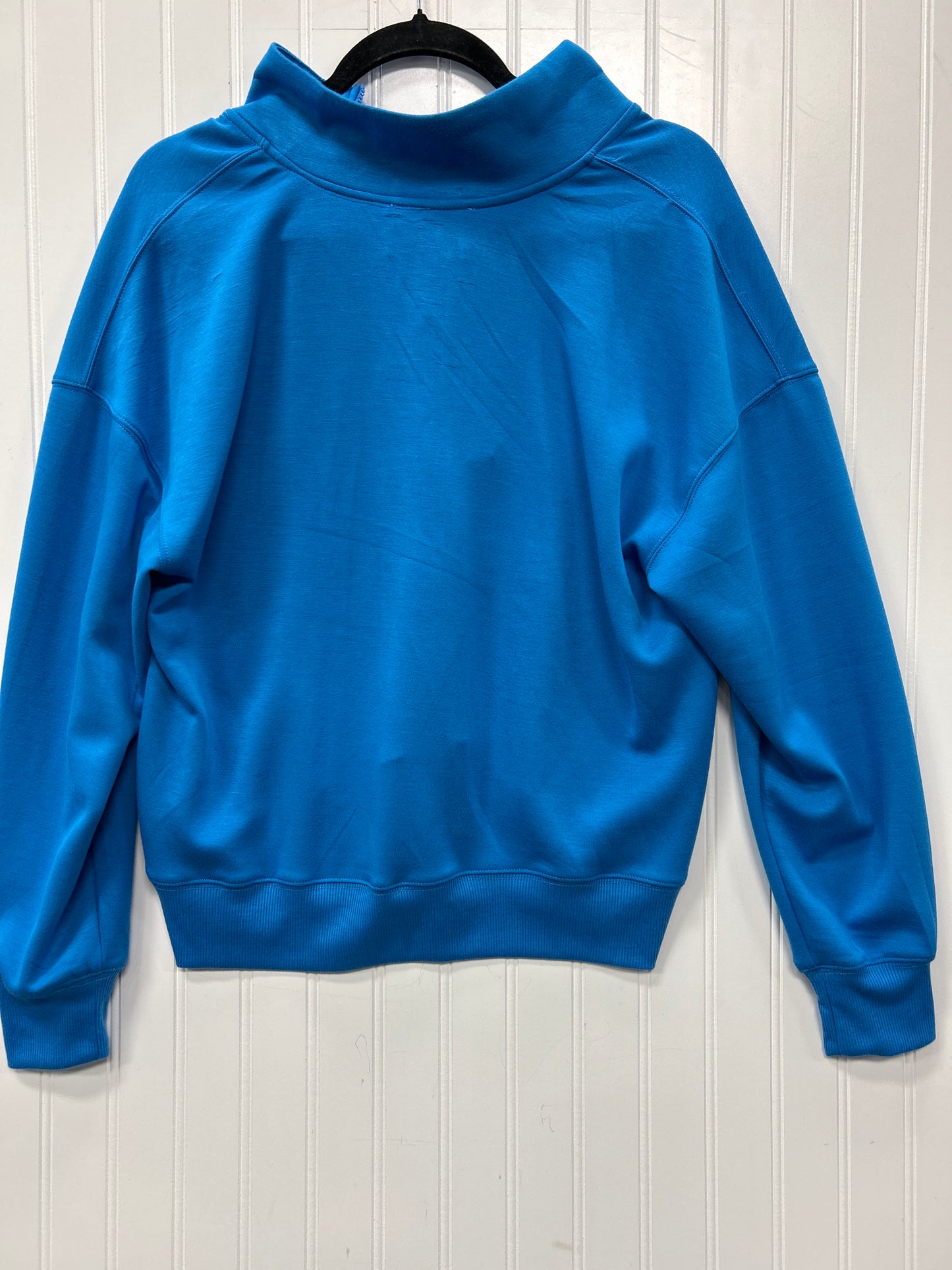 Athletic Top Ls Collar By Clothes Mentor In Blue, Size:M