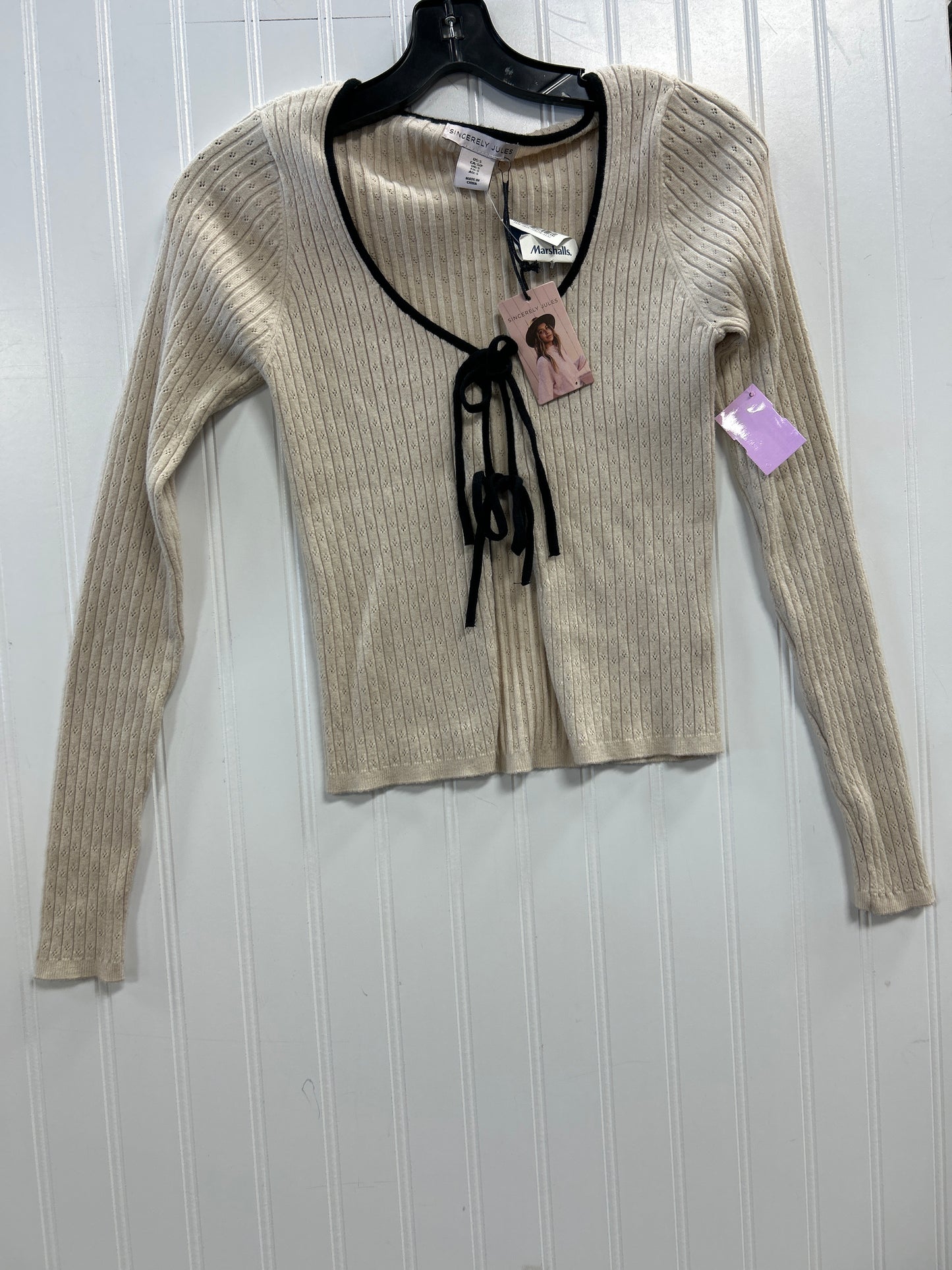 Top Ls By Sincerely Jules In Cream, Size:S