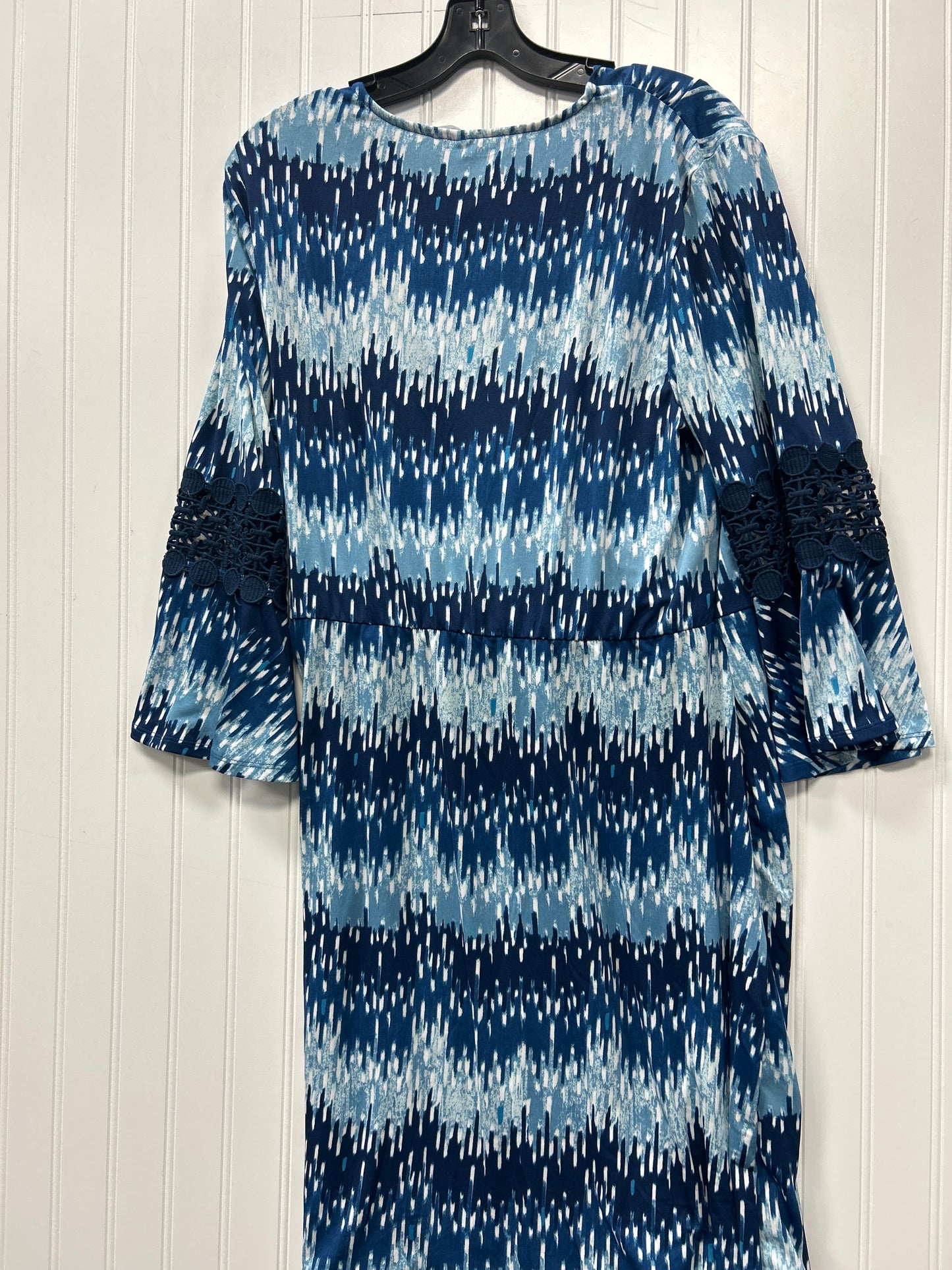 Dress Casual Midi By Ny Collection In Blue, Size:L
