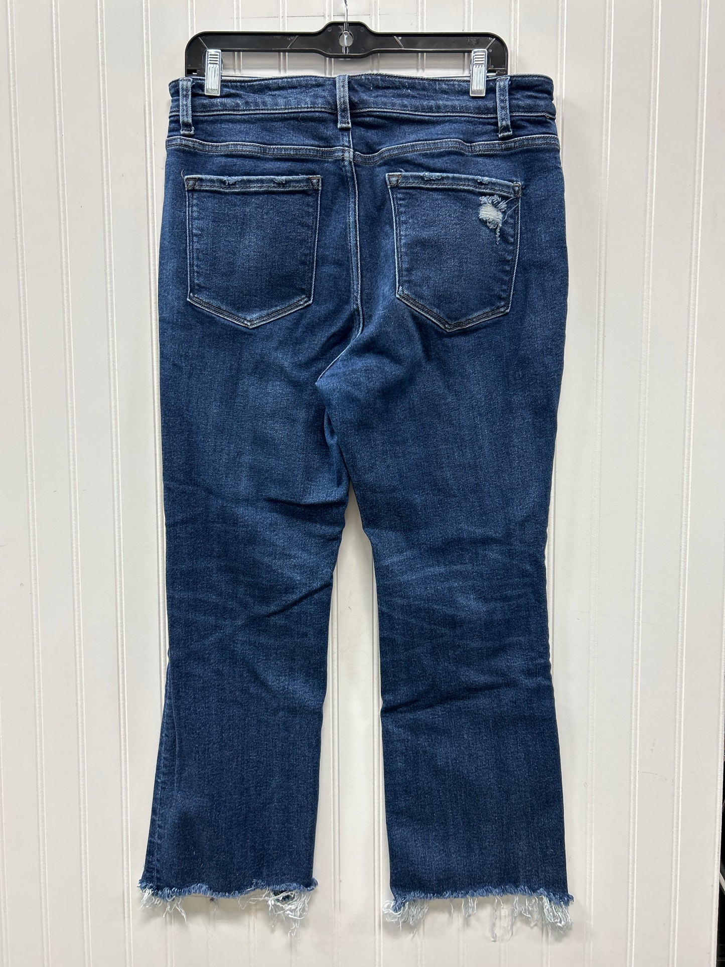 Jeans Flared By Flying Monkey In Blue Denim, Size:14
