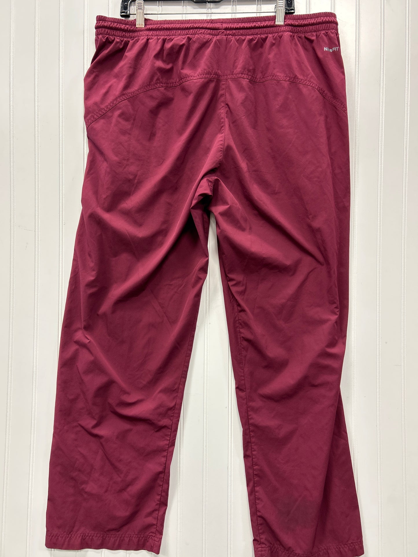 Athletic Pants By Nike Apparel In Maroon, Size:Xl