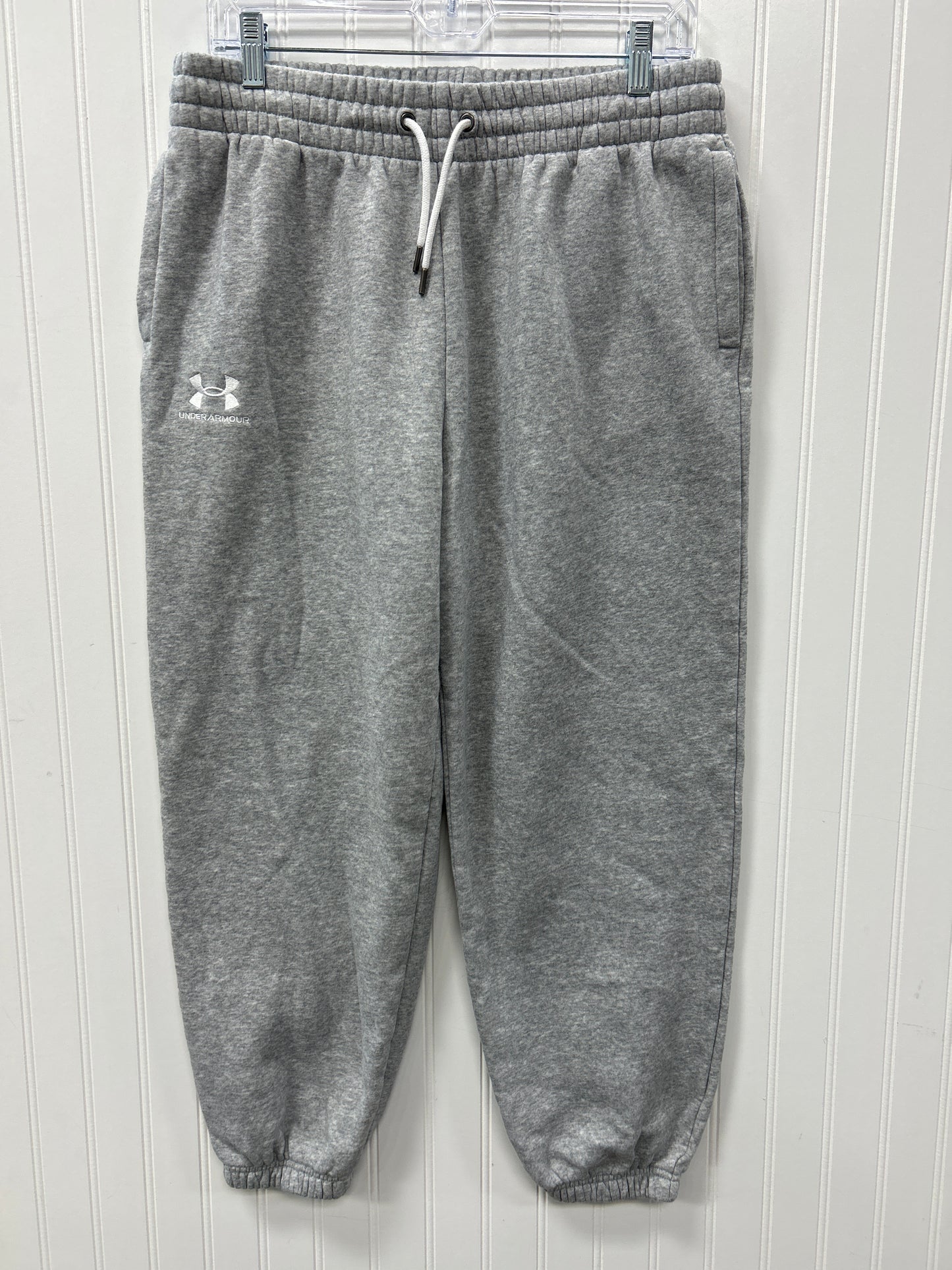 Athletic Pants By Under Armour In Grey, Size:L