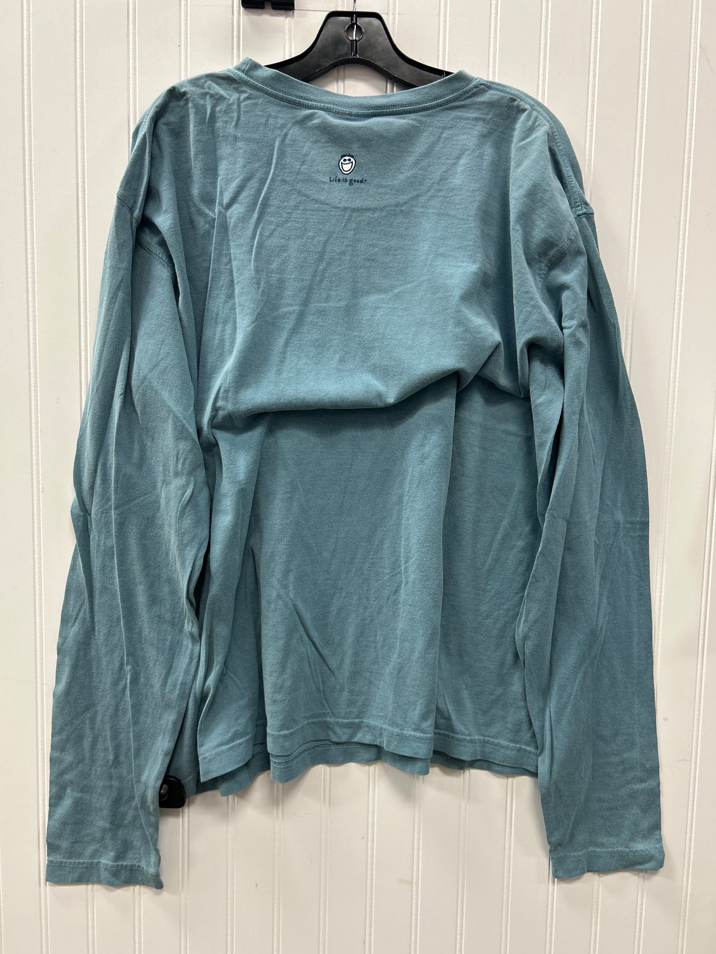 Top Ls By Life Is Good In Blue, Size:1X MWT