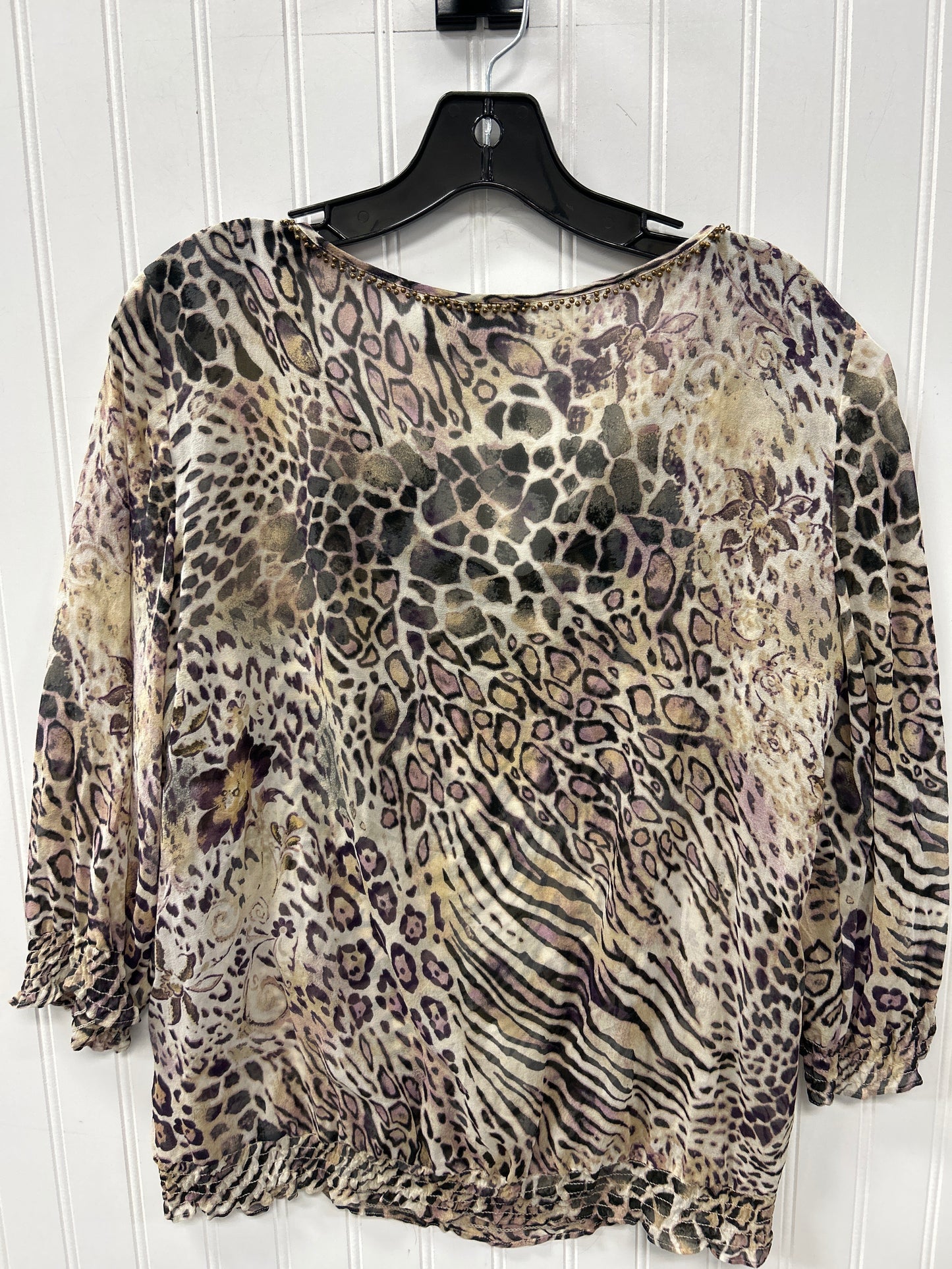 Top Ls By Chicos In Animal Print, Size:M