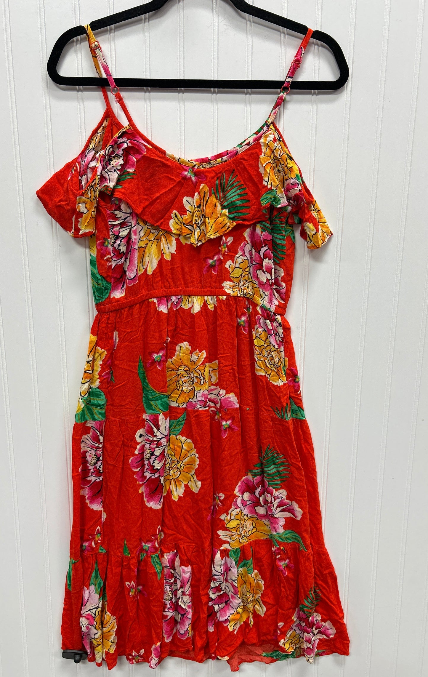 Dress Casual Midi By Old Navy In Orange, Size:S