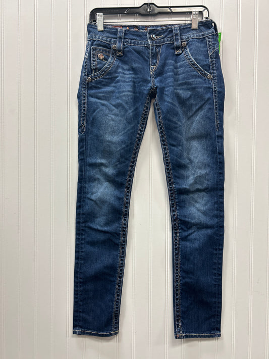 Jeans Straight By Rock Revival In Blue Denim, Size:4