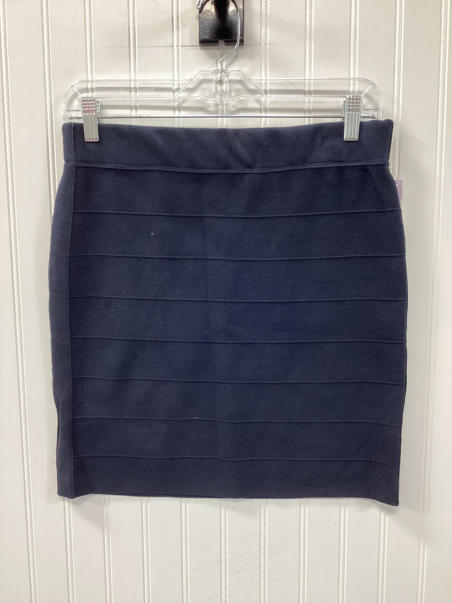 Skirt Midi By Ann Taylor In Navy, Size:Mp