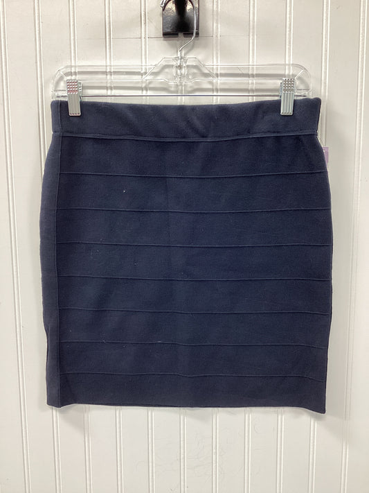 Skirt Midi By Ann Taylor In Navy, Size:Mp