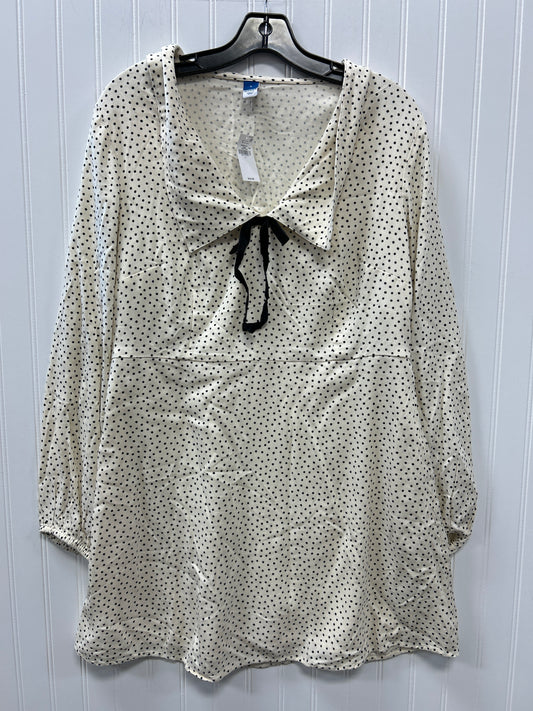 Dress Casual Midi By Old Navy In Cream, Size:0 NWT