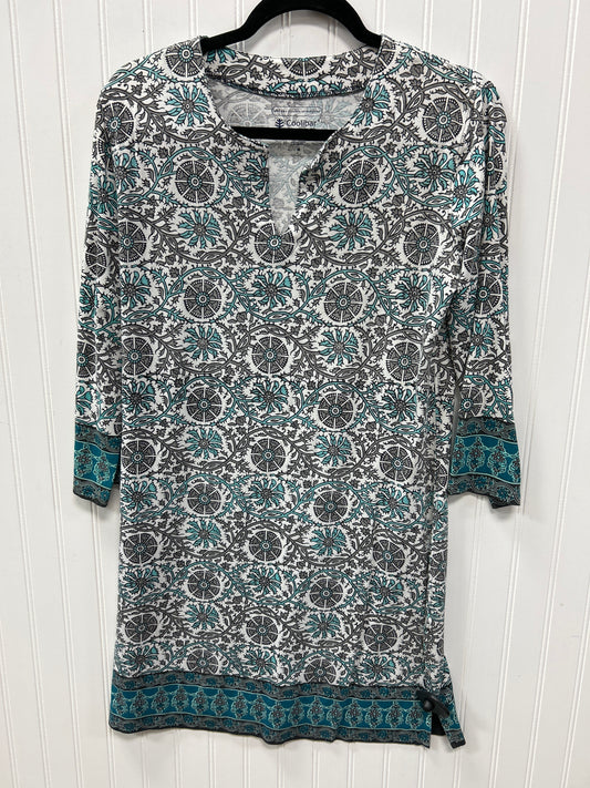 Dress Casual Short By Coolibar In Grey & White, Size:M