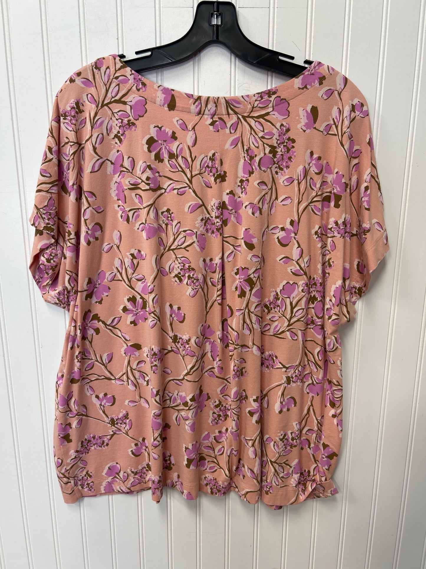Top Ss By J. Jill In Coral, Size:2X