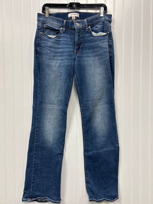 Jeans Boot Cut By Lucky Brand In Blue Denim, Size:10
