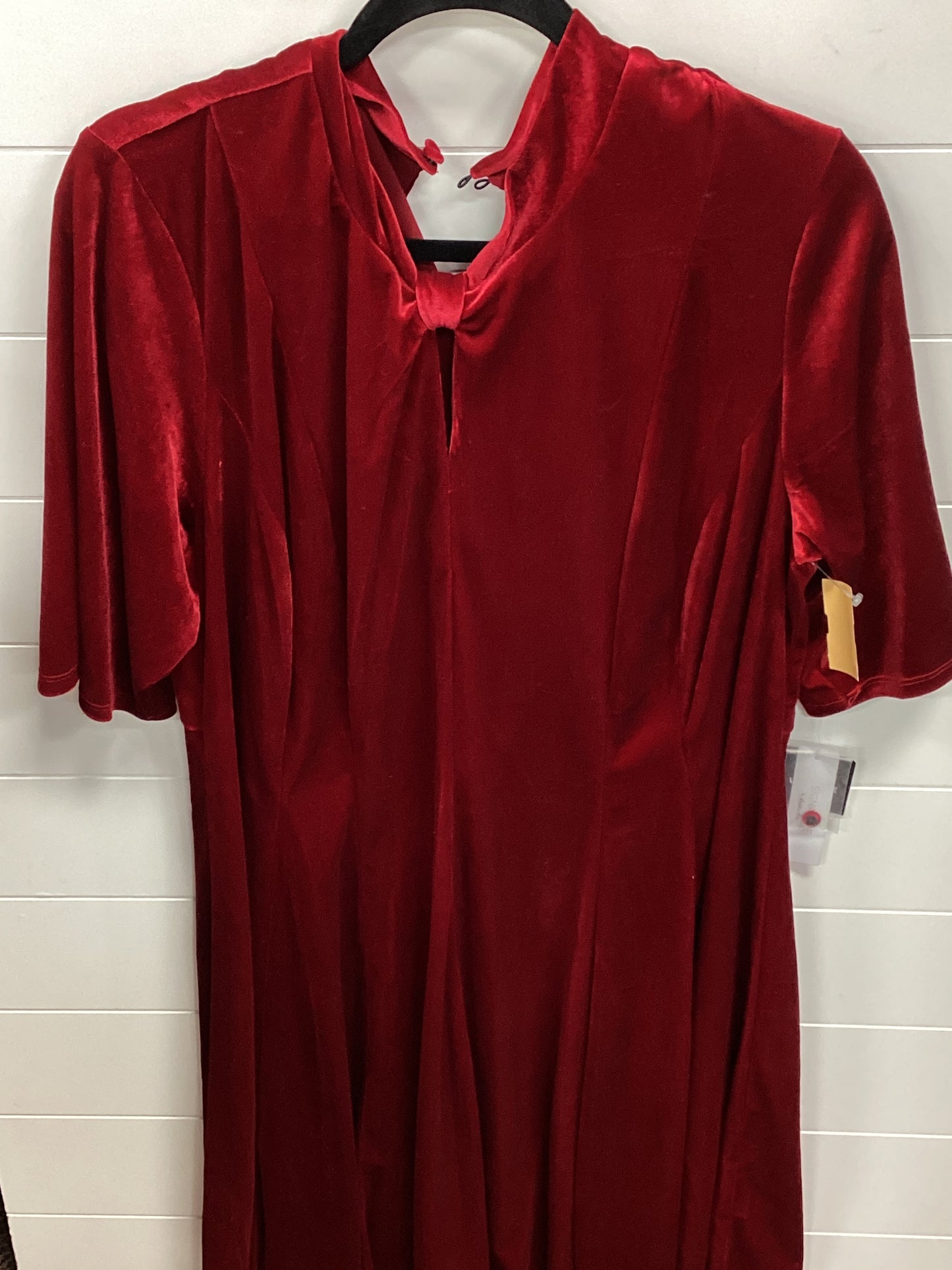 Dress Casual Midi By Robbie Bee In Red, Size:2X