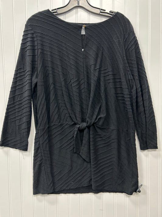 Top Ls By Liz Claiborne In Black, Size:L