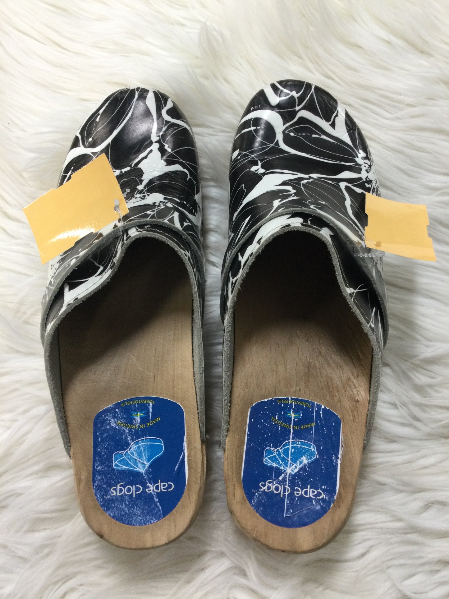 Shoes Heels Block By Cmb In Black & White, Size:9