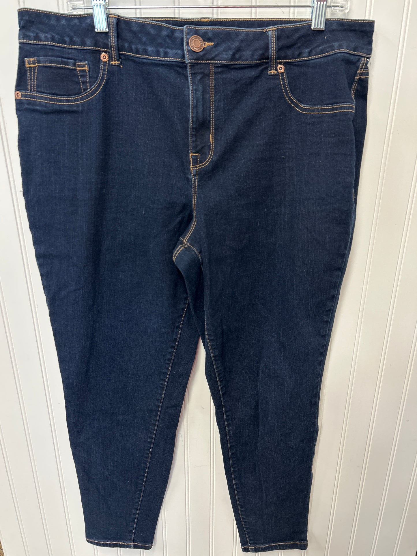 Jeans Skinny By Maurices In Blue Denim, Size:16