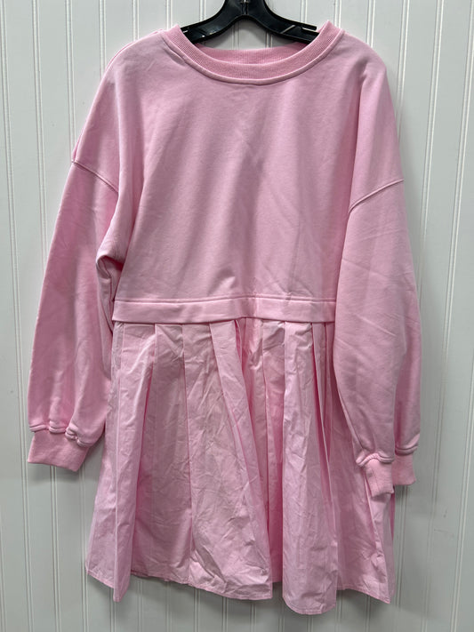 Dress Casual Midi By Prettygarden In Pink, Size:M