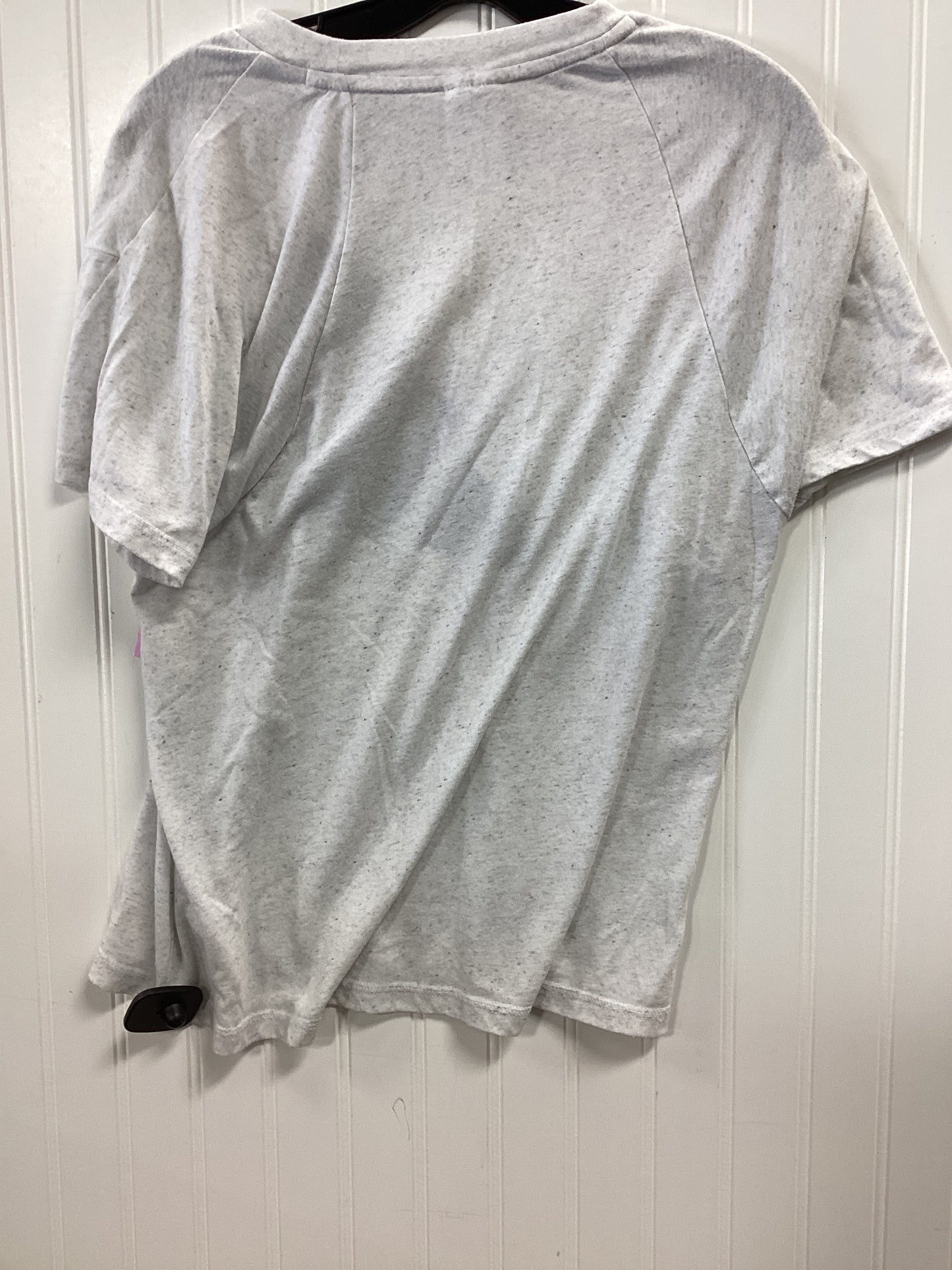 Athletic Top Ss By Adidas In Grey, Size:L