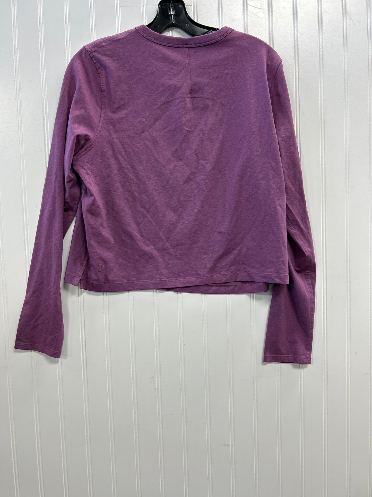Athletic Top Ls Crewneck By Lululemon In Purple, Size:12