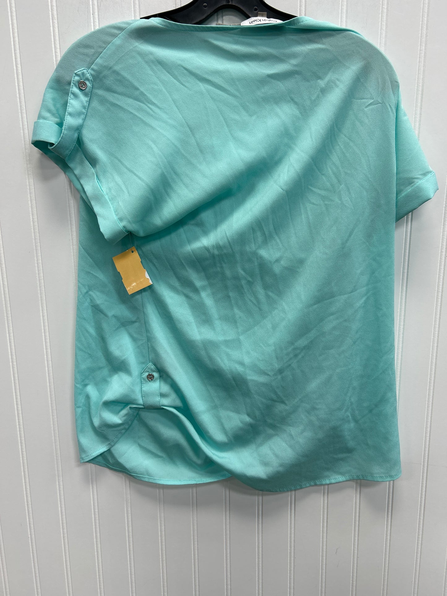 Top Ss By Calvin Klein In Aqua, Size:M