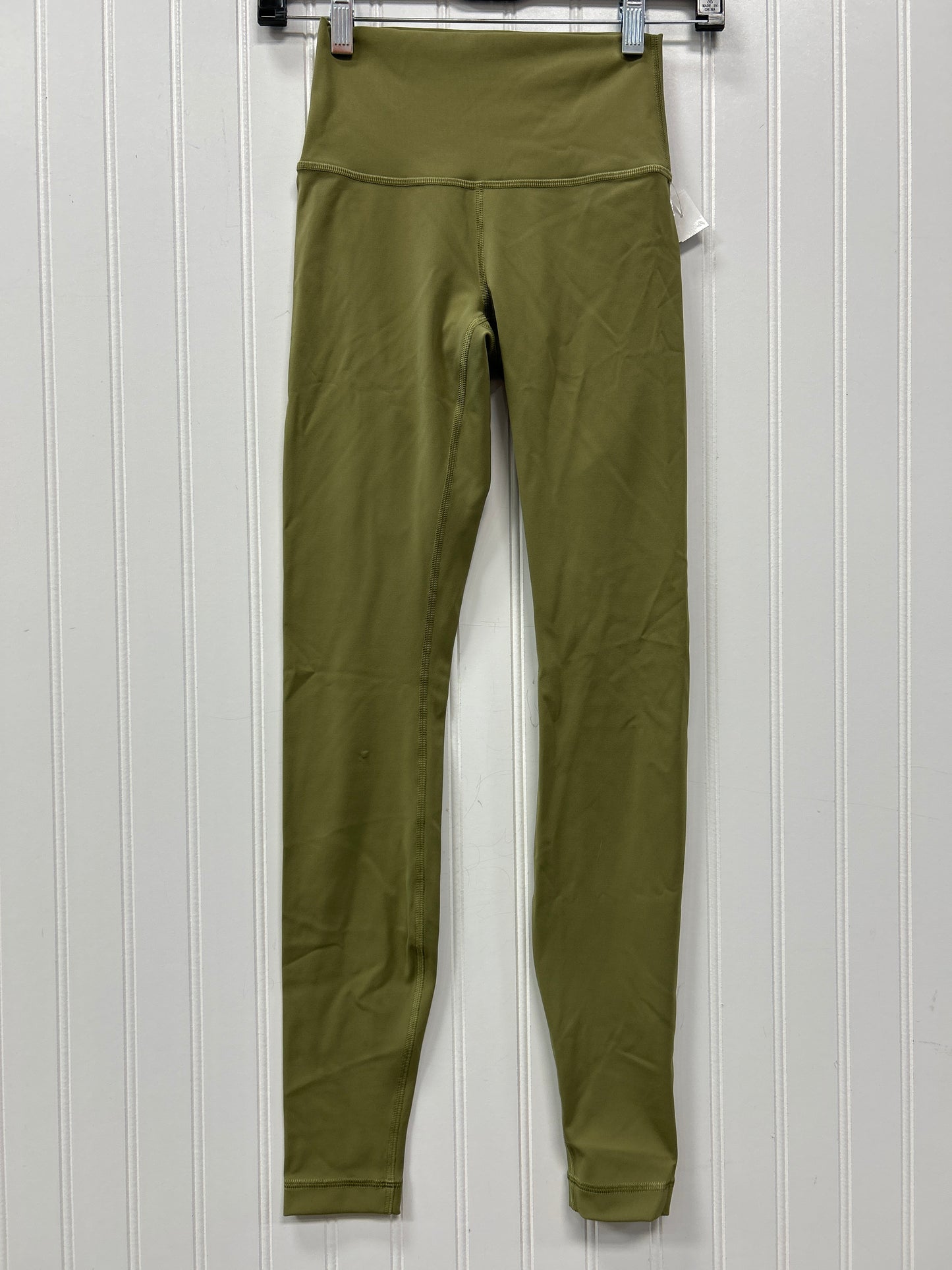 Athletic Leggings By Lululemon In Green, Size:2