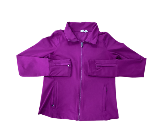 Athletic Jacket By Under Armour In Purple, Size:M
