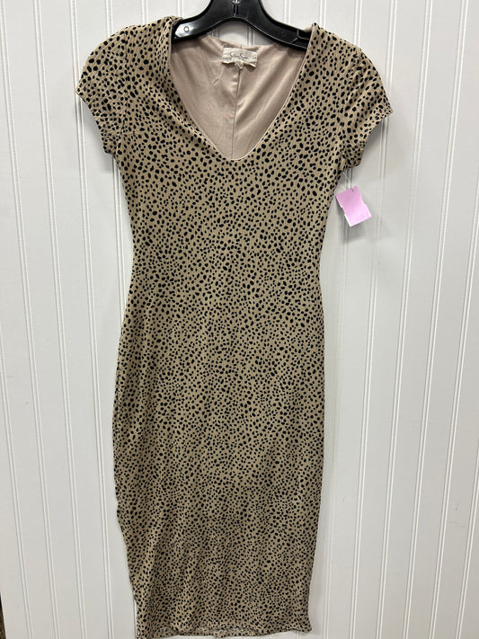 Dress Casual Midi By Jessica Simpson In Animal Print, Size:M
