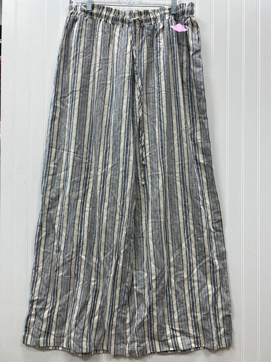Pants Linen By Cmc In Blue & White, Size:2X