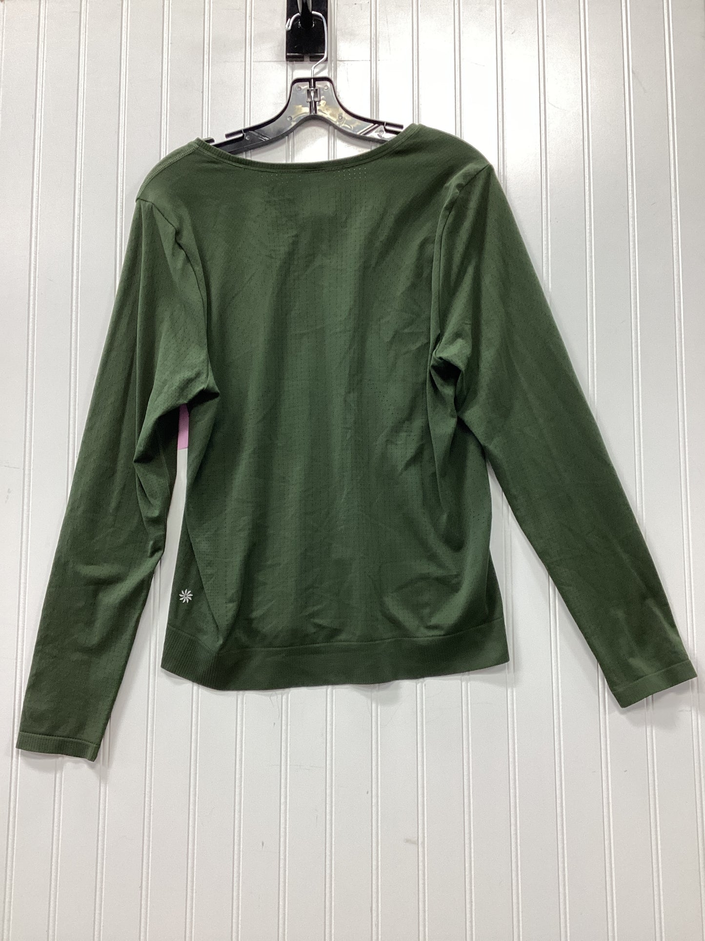 Athletic Top Ls Crewneck By Athleta In Green, Size:L
