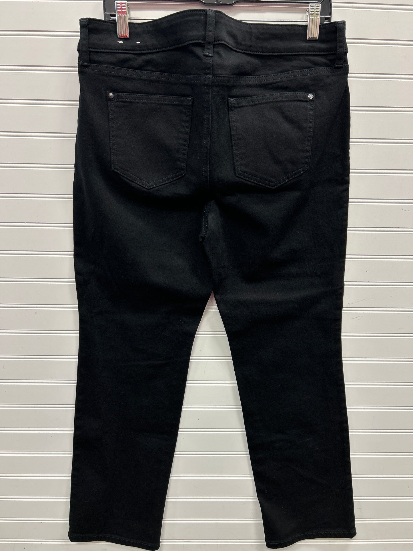 Jeans Skinny By Chicos In Black Denim, Size:10P