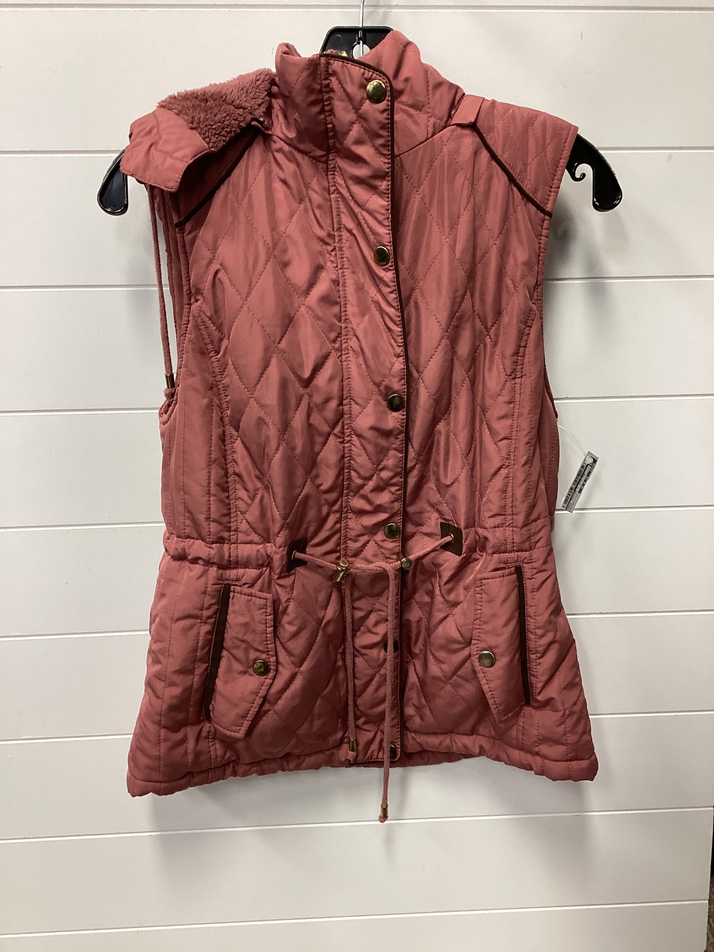 Vest Puffer & Quilted By Love Tree In Pink, Size:M