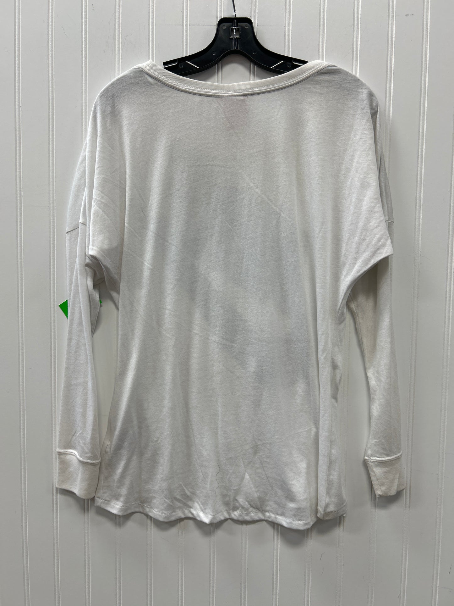 Athletic Top Ls Collar By Nike Apparel In White, Size:S