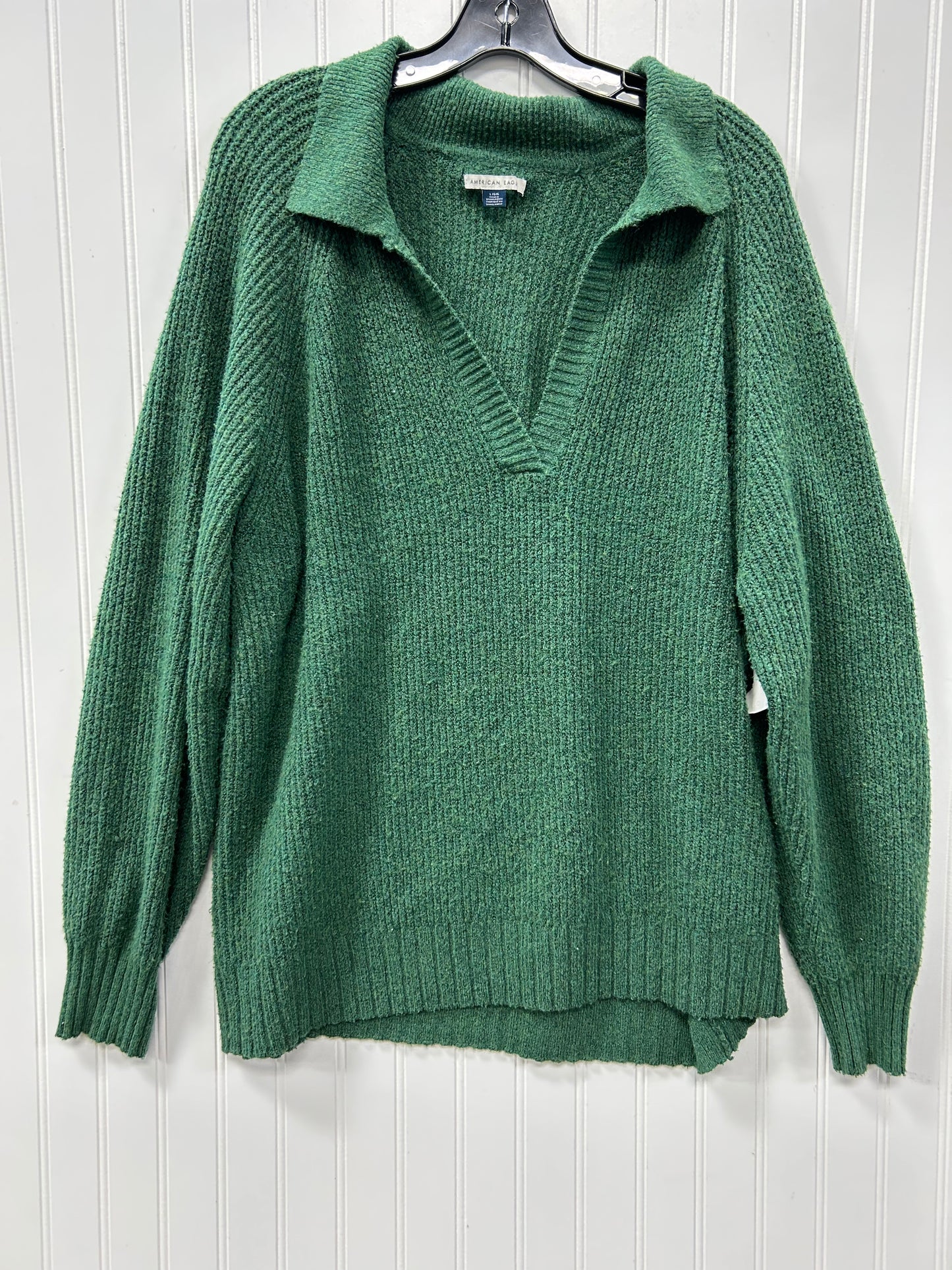Sweater By American Eagle In Green, Size:L