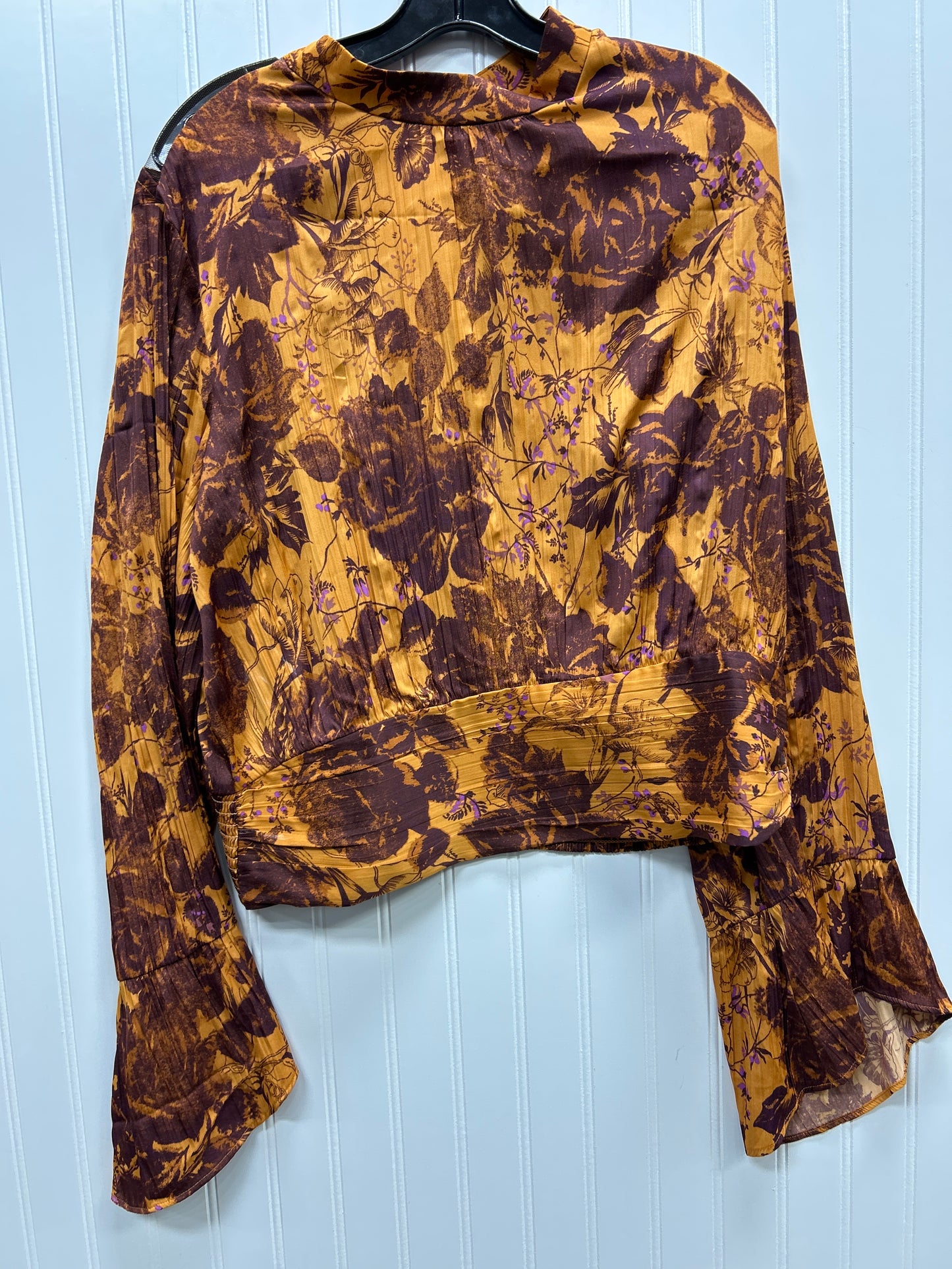 Top Ls By Anthropologie In Orange, Size:Xl