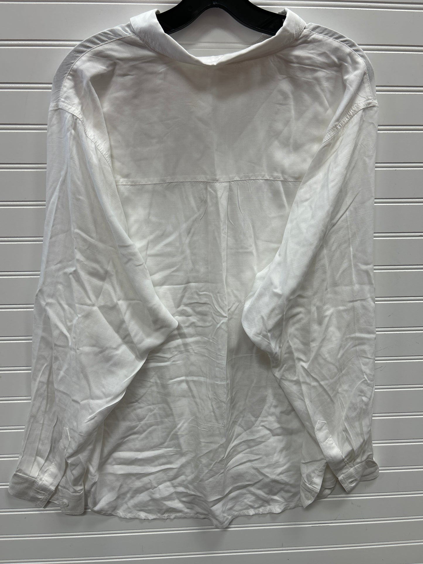 Blouse Ls By Beachlunchlounge In White, Size:L