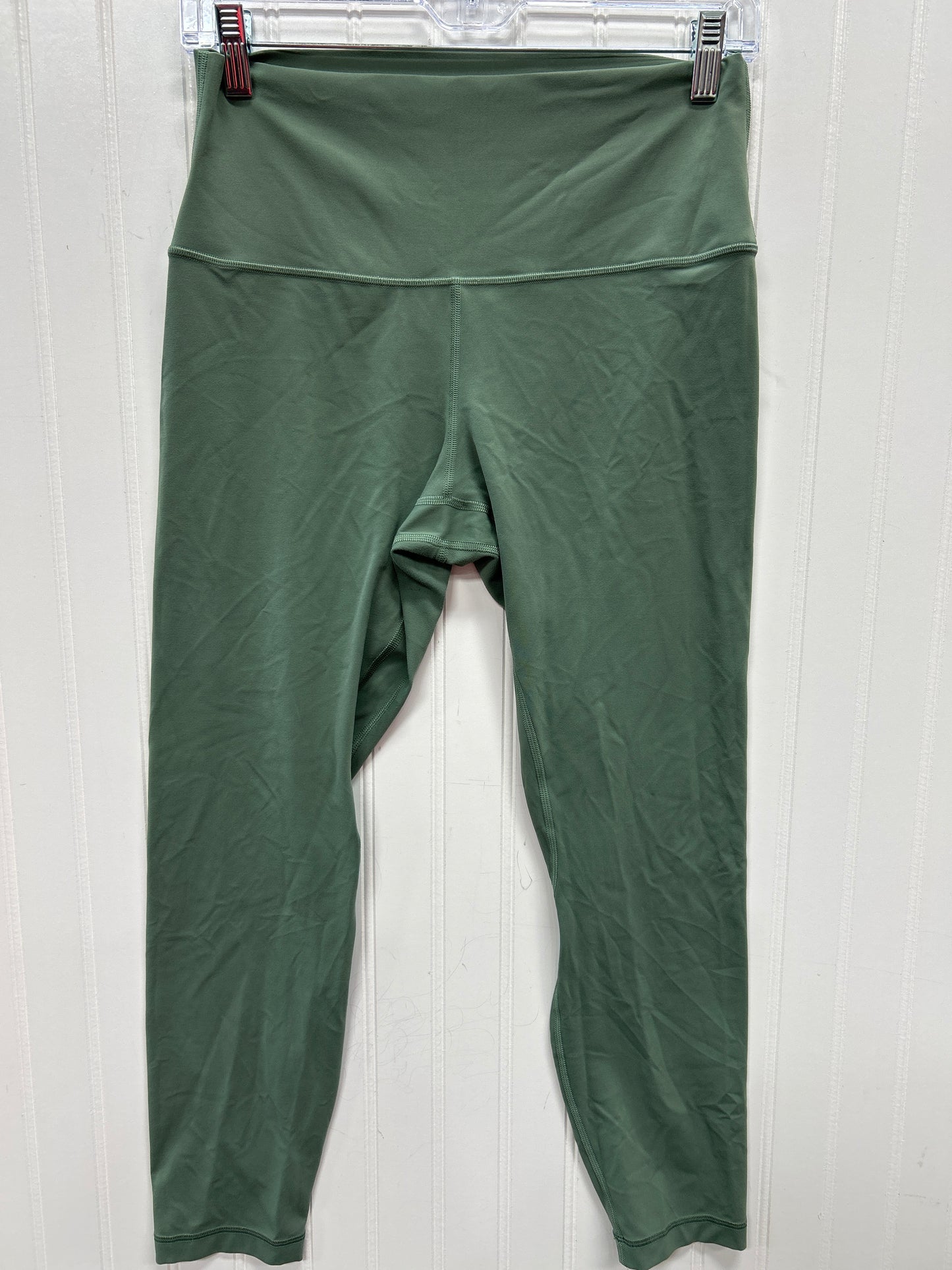 Athletic Leggings By Lululemon In Green, Size:10